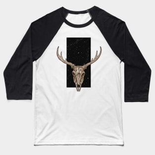 Deer skull Baseball T-Shirt